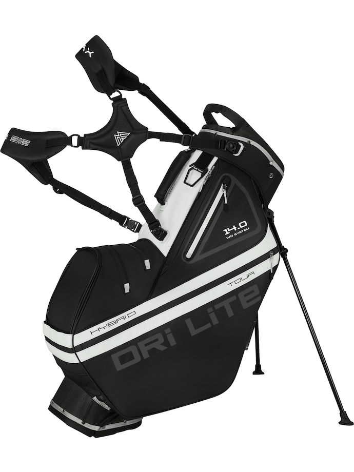 BIG MAX Sac de golf trépied Dri LIte Hybrid Tour 2, noir/blanc