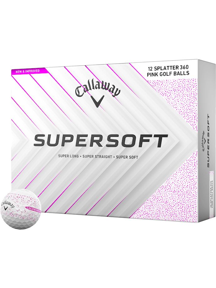 Callaway Golf balls Supersoft Splatter 360 12-pack , pink