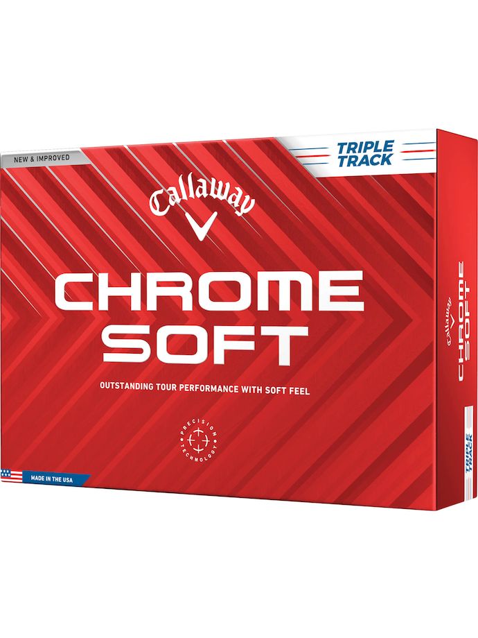 Callaway Chrome Soft Triple Track 12-Pack, white