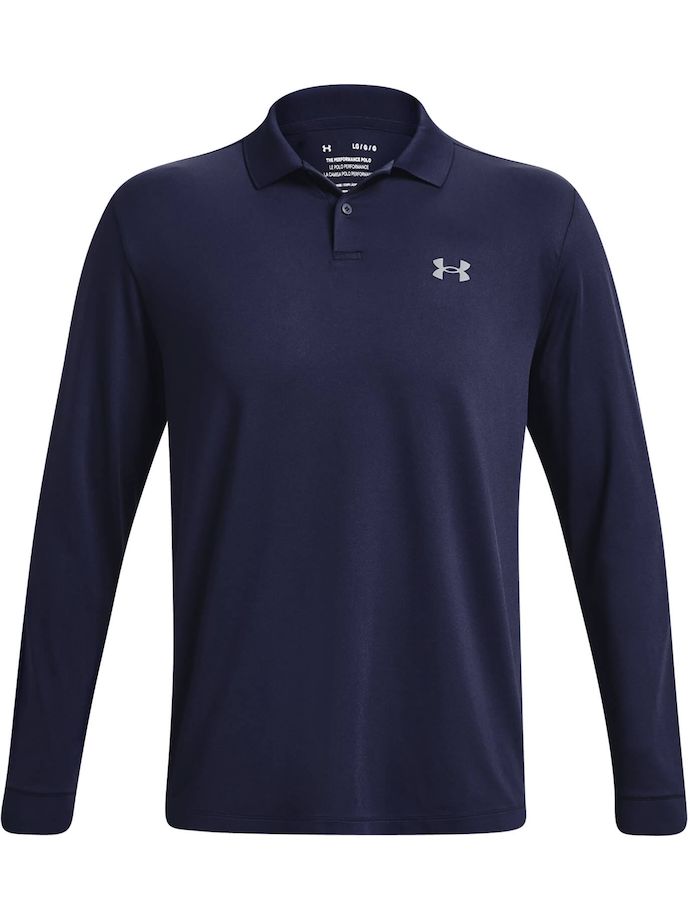 Under Armour Polo Performance 3.0, long sleeve, navy