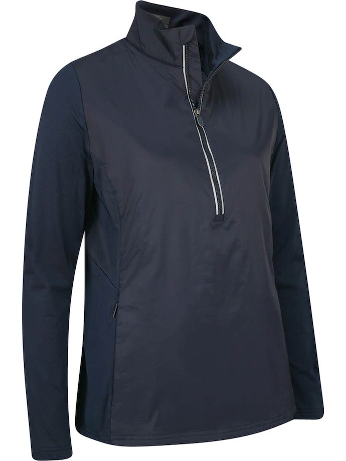 Callaway Layer Insulated Mixed Media 1/4-Zip, navy