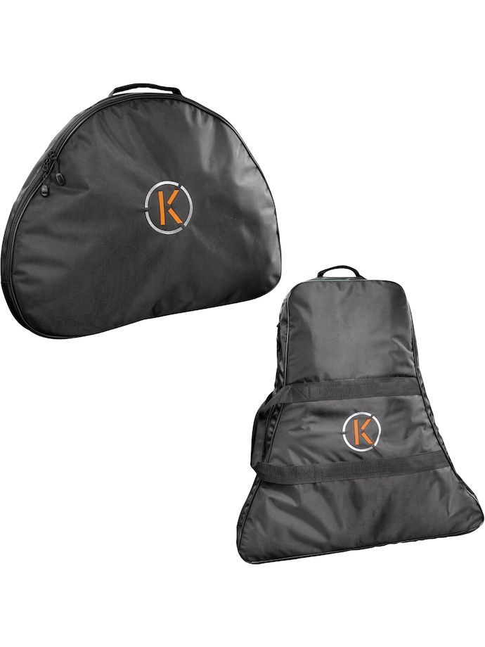 Kiffe Juego bolsa cuadro + bolsa ruedas serie K, negro