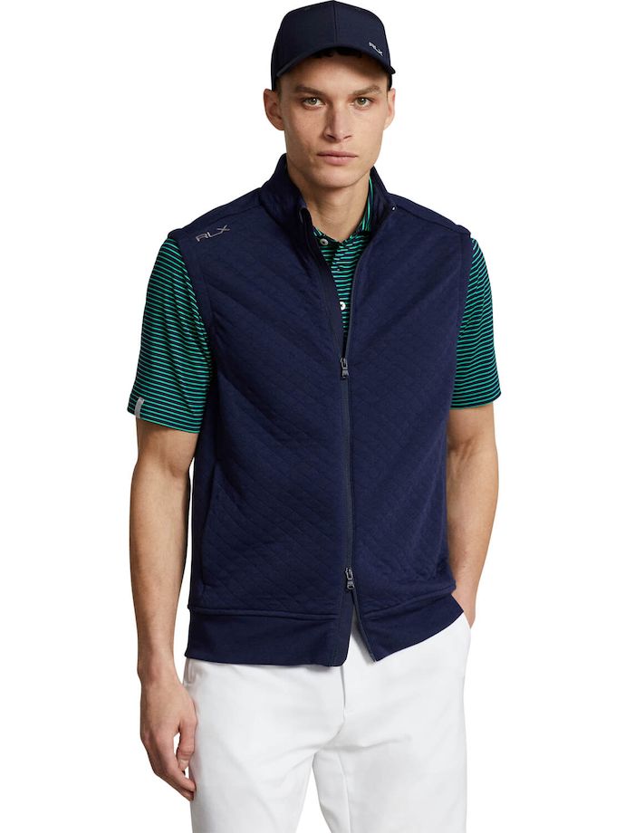 RALPH LAUREN Vest Quilted Double Knit, navy