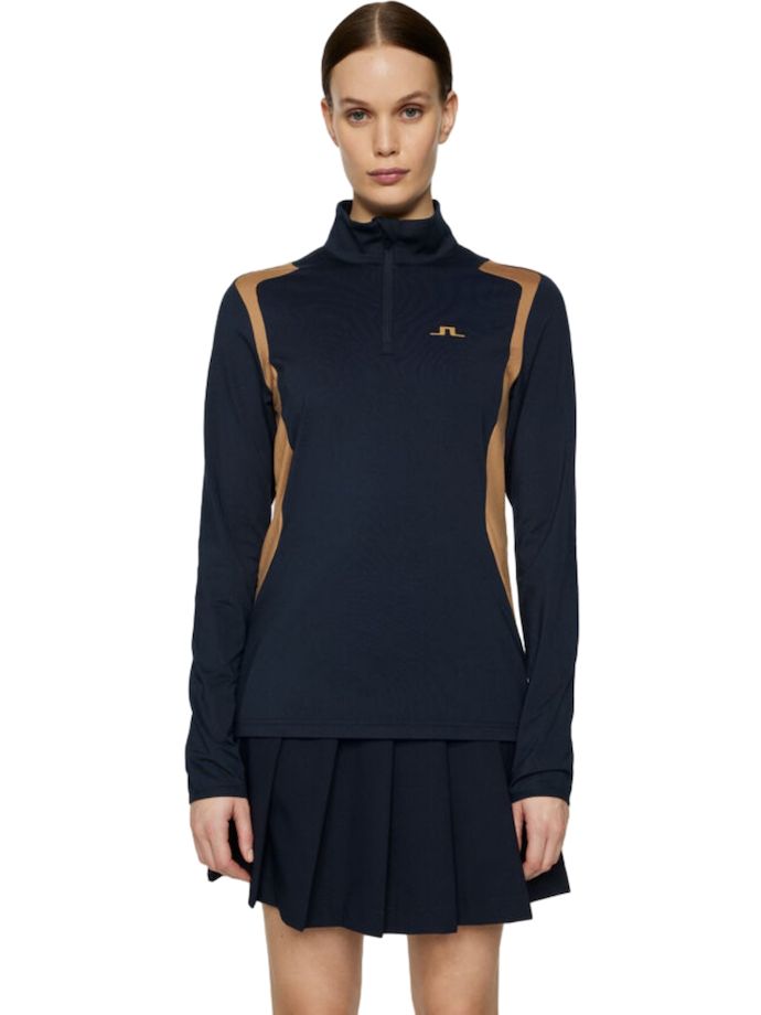 J. LINDEBERG Layer Mae Mid Full-Zip, navy