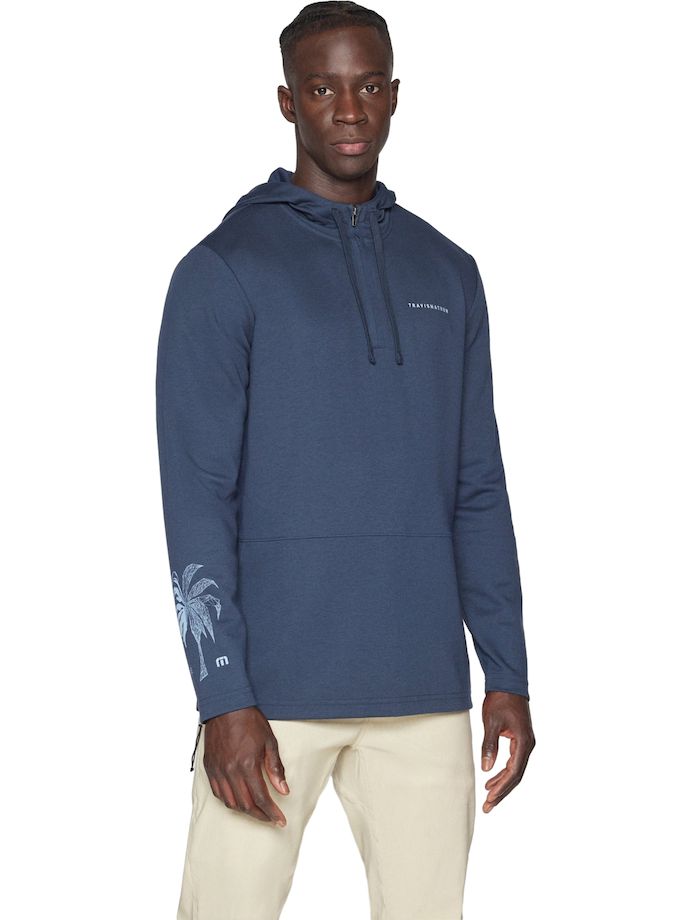 TRAVISMATHEW Hoodie Upgraded Palm, blau