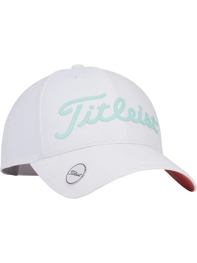 Titleist Cap Players Perf BM, weiß/coral