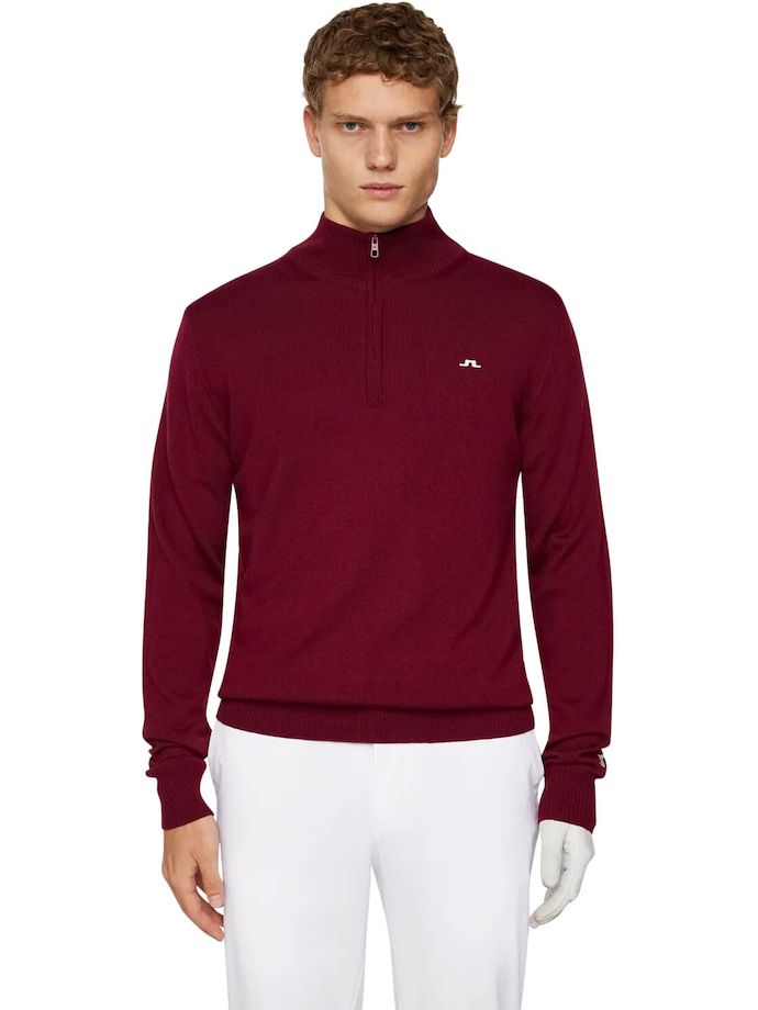 J. LINDEBERG Pullover Kian, wine red