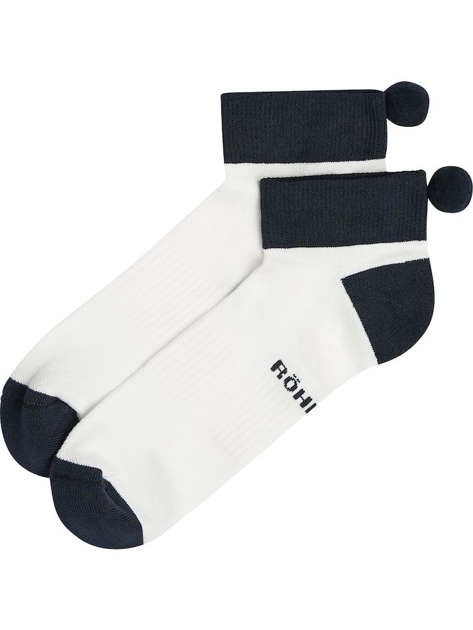 Röhnisch Functional pompom socks, 2-pack, navy