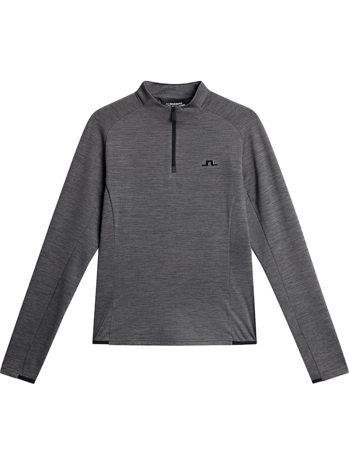 J. LINDEBERG Layer Steffi 1/4-Zip, grigio scuro