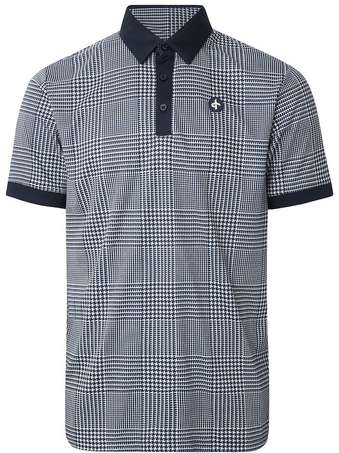 Cross Polo Glencheck, azul marino