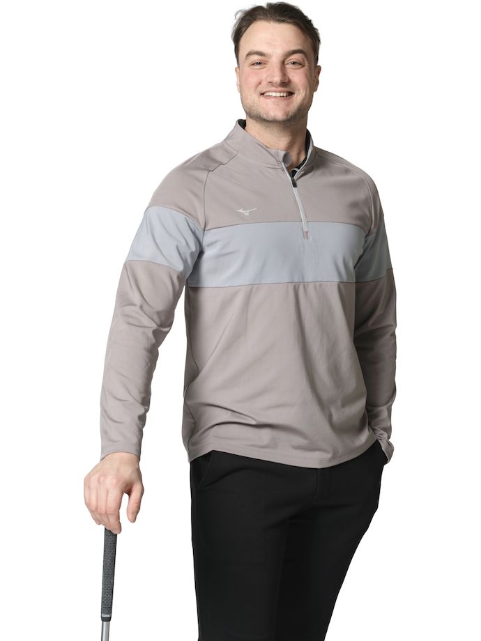 Mizuno Layer Link 1/4 Zip, grey