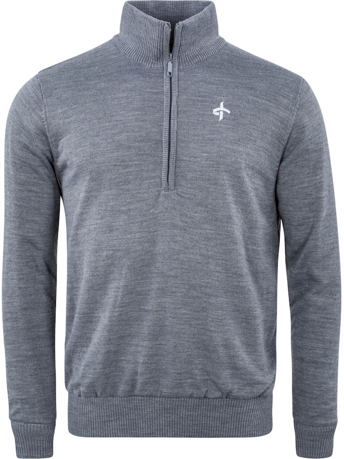 Cross Sweater M Storm 1/4-zip, grey