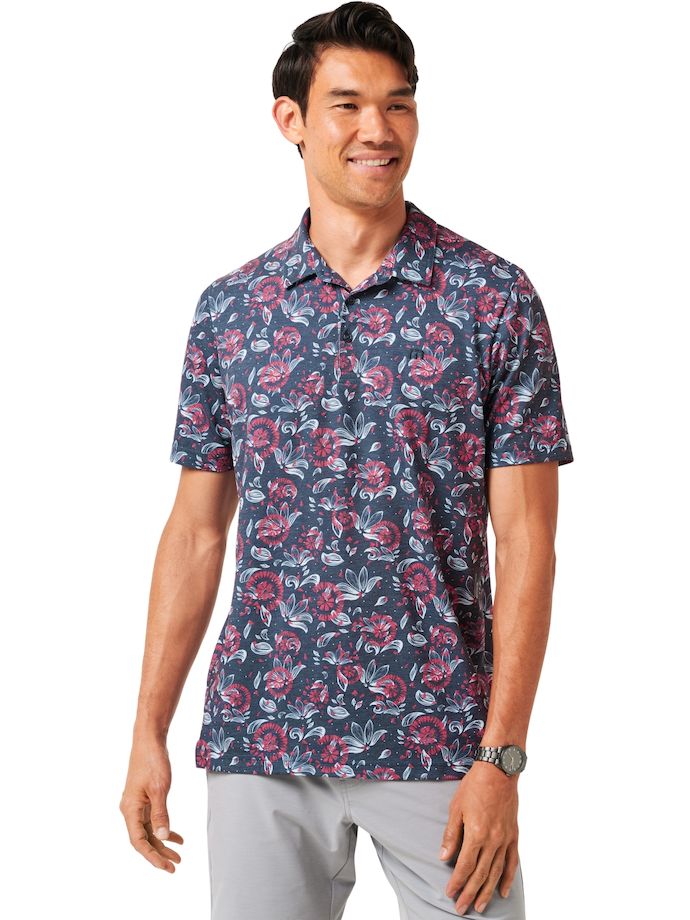 TRAVISMATHEW Polo Featherweight Flourish, marine