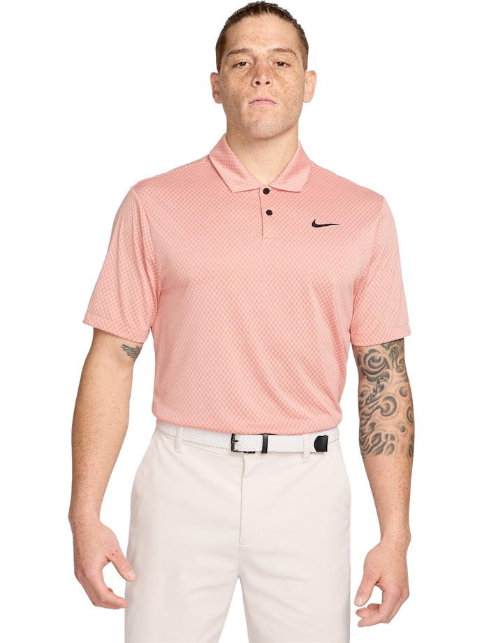 Nike Golf DF Tour Jacquard polotröja, rosa