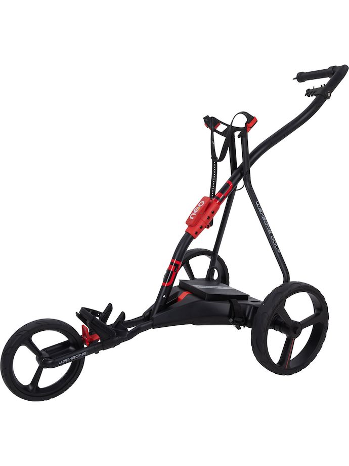 Score Industries Wishbone Neo e-trolley incl. accesorios, antracita/rojo