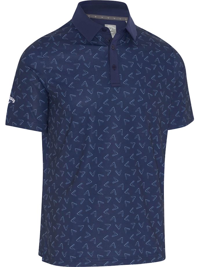 Callaway Polo Painted Chevron Print, navy