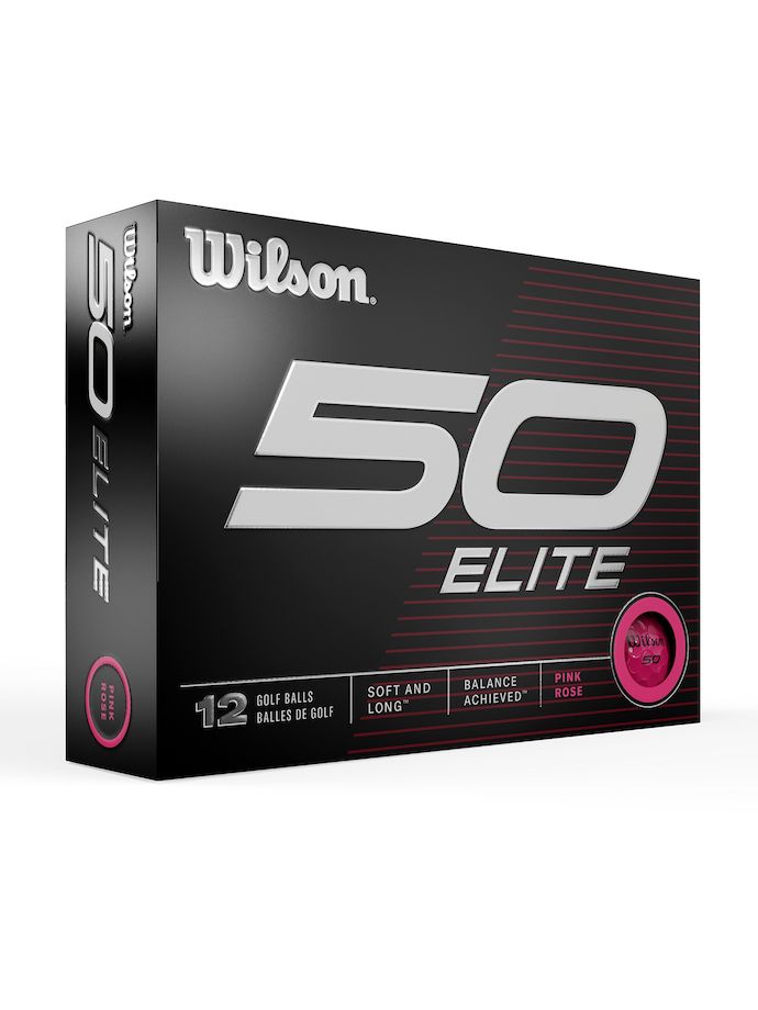 Wilson Staff Fifty Elite 23 golfballen - 12 pak, roze