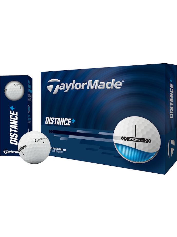 TaylorMade Distance Plus Golfbälle - 12er Pack, biały