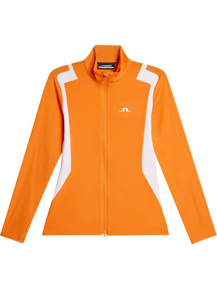 J. LINDEBERG Layer Mae Mid Full-Zip, orange