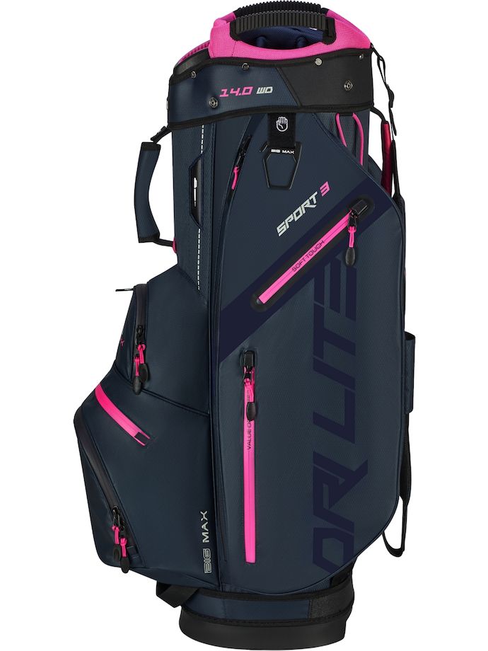 BIG MAX Cartbag Dri LIte Sport 3, blauw/fuchsia