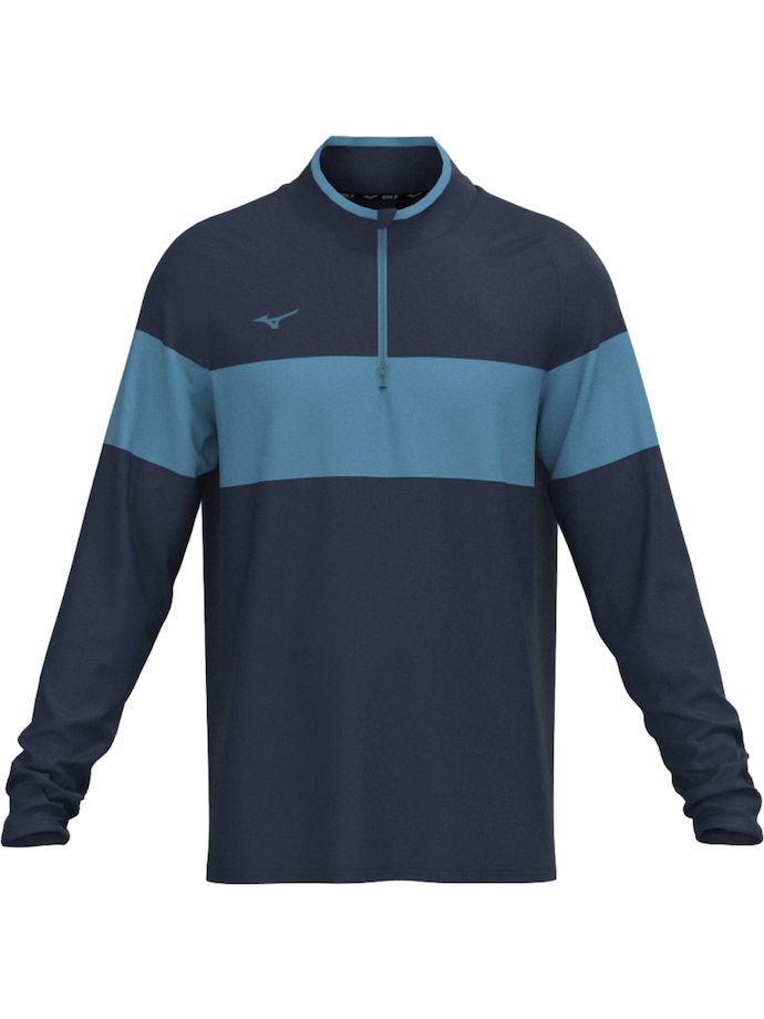 Mizuno Layer Link 1/4 Zip, granatowy