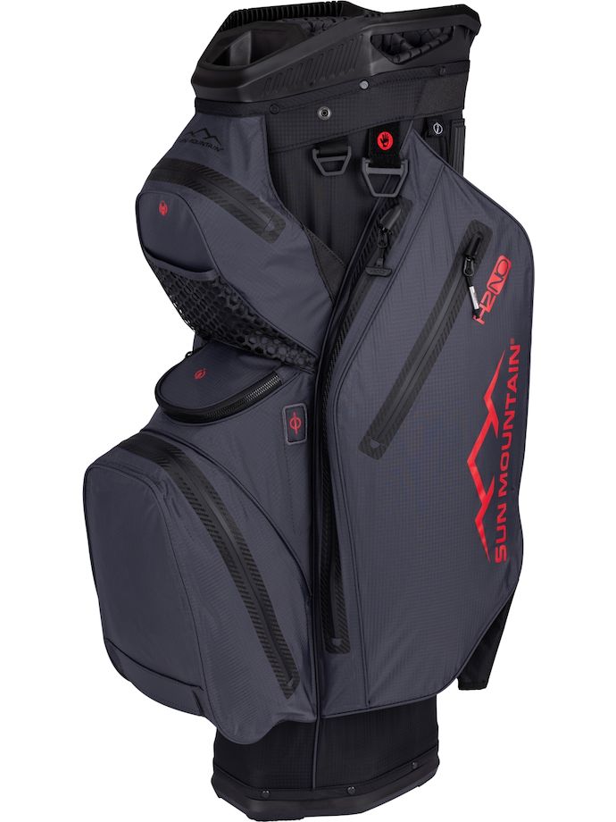 Sun Mountain Cartbag H2NO Staff 14 Way, black/grey/red