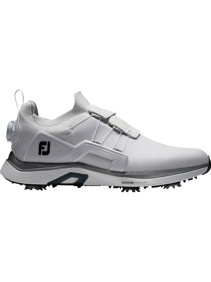 FootJoy Zapatos de golf HyperFlex BOA, blanco/gris