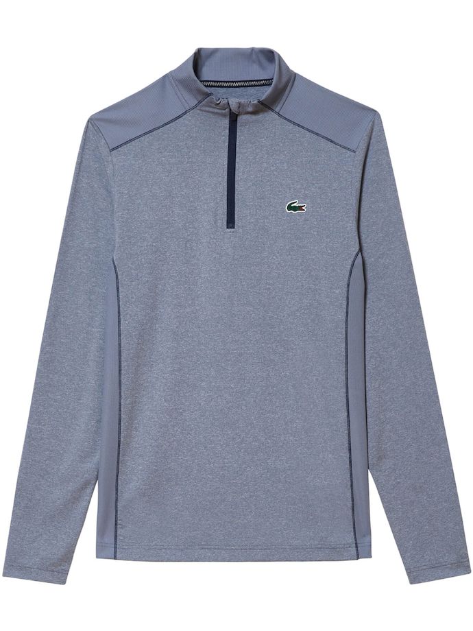 LACOSTE Strato 1/4 di zip, grigio