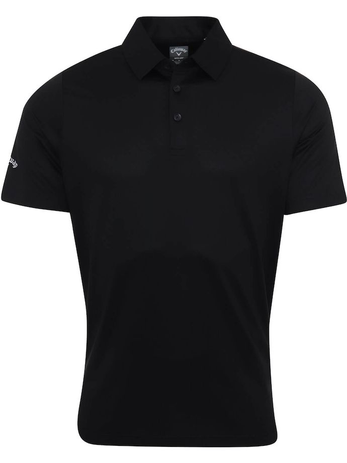 Callaway Swing Tech Solid poloshirt, korte mouw, zwart