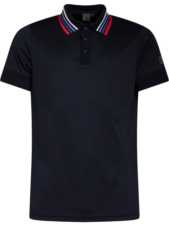 Cross Polo Stripe, navy/red