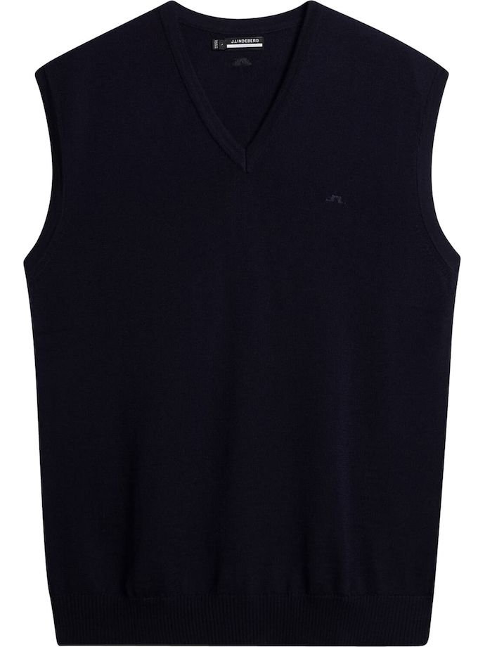 J. LINDEBERG Liam Knitted vest, navy