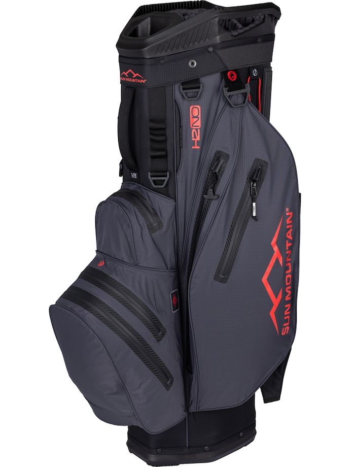 Sun Mountain Cartbag H2NO Lite 14 Way , svart/grå/röd