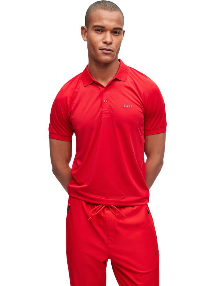 HUGO BOSS Polo Pauletech, rot