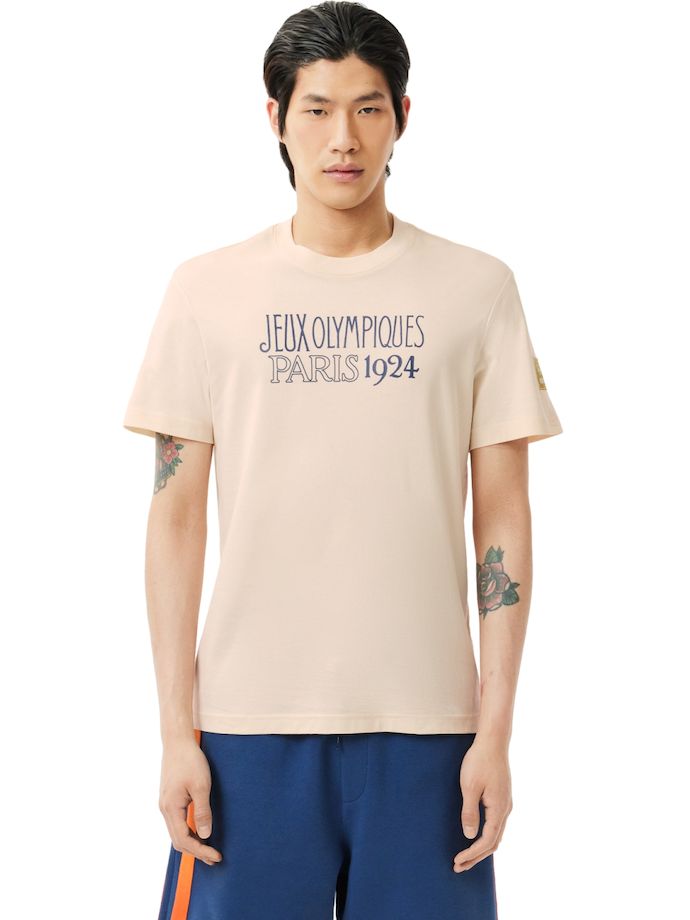 LACOSTE Olympic T-Shirt, beige