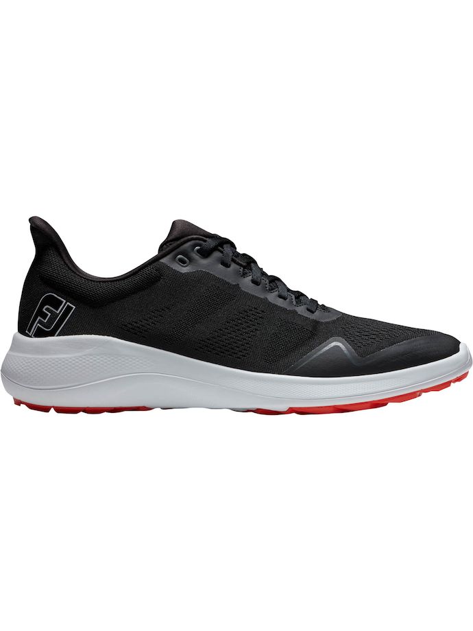 FootJoy Zapatos de golf Flex, negro/rojo