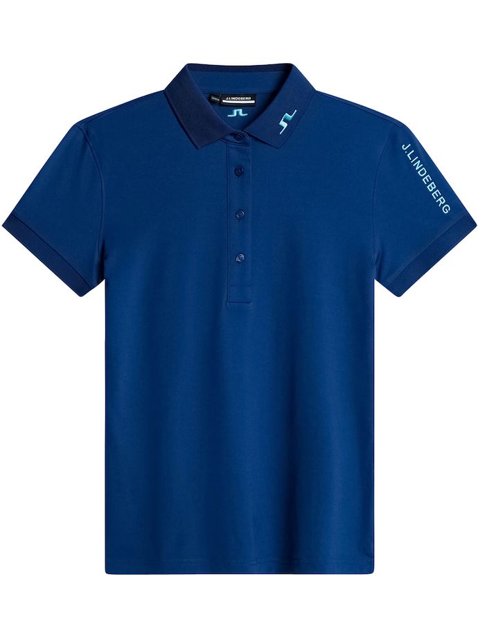 J. LINDEBERG Polo Tour Tech, bleu foncé