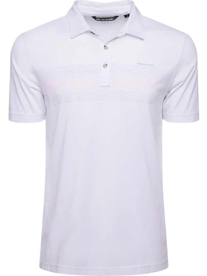 TRAVISMATHEW Polo Beach Leggi, bianco