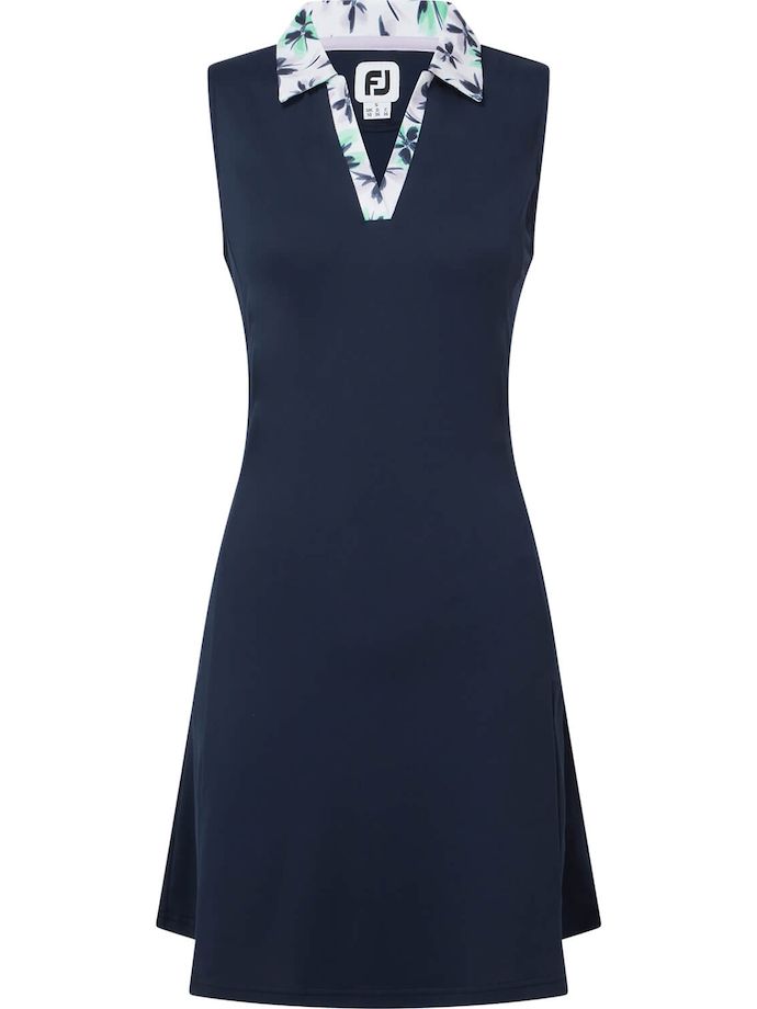 FootJoy Lavender Fields Floral Trim Dress, navy