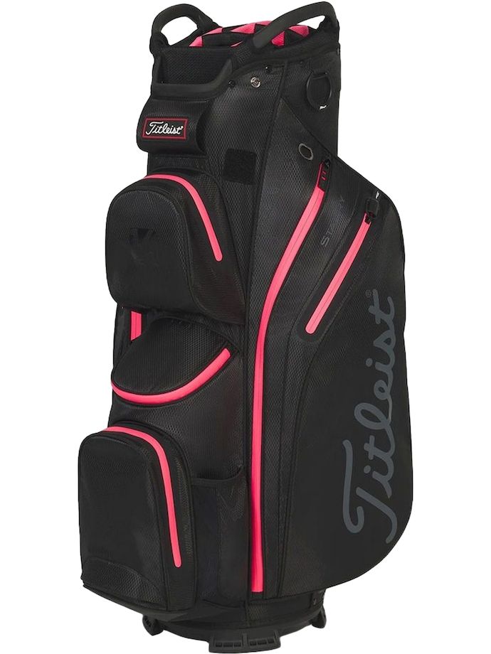 Titleist Cartbag Cart 14 StaDry, czarny/różowy