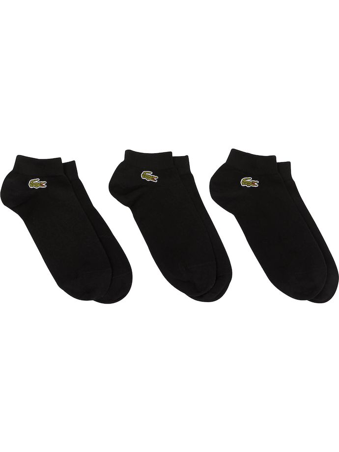 LACOSTE Socks - 3-pack, black