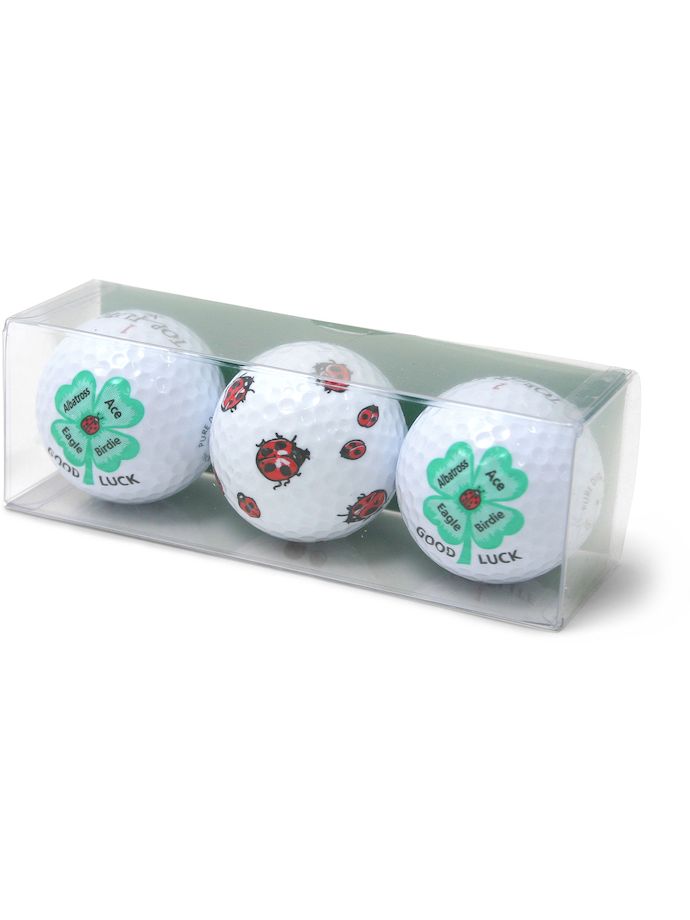 Sportiques Balles à motifs Porte-bonheur, blanc/multicolore