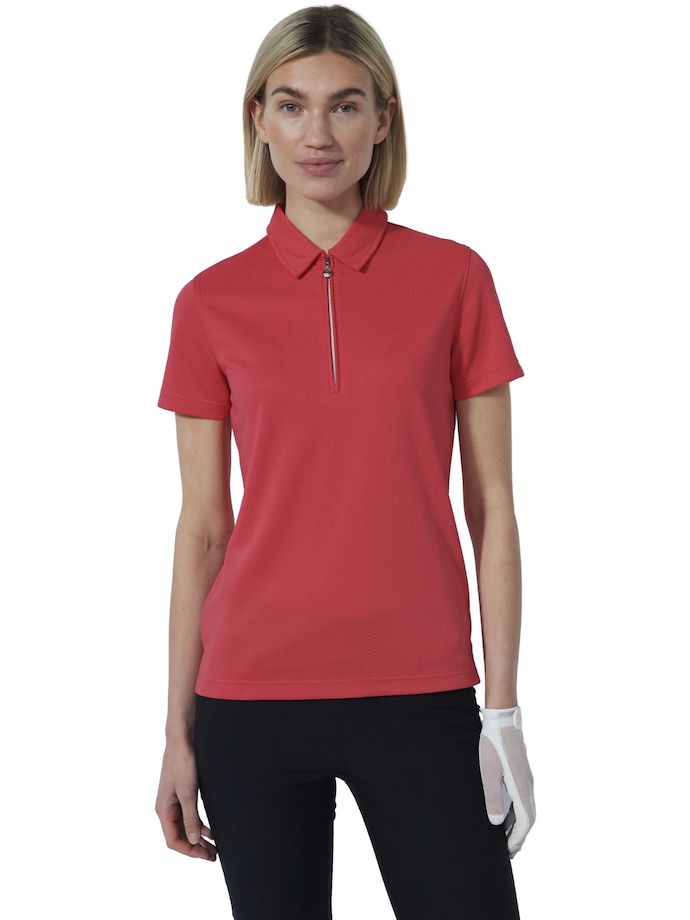 Daily Sports Peoria 1/4-Zip Polo, koraal