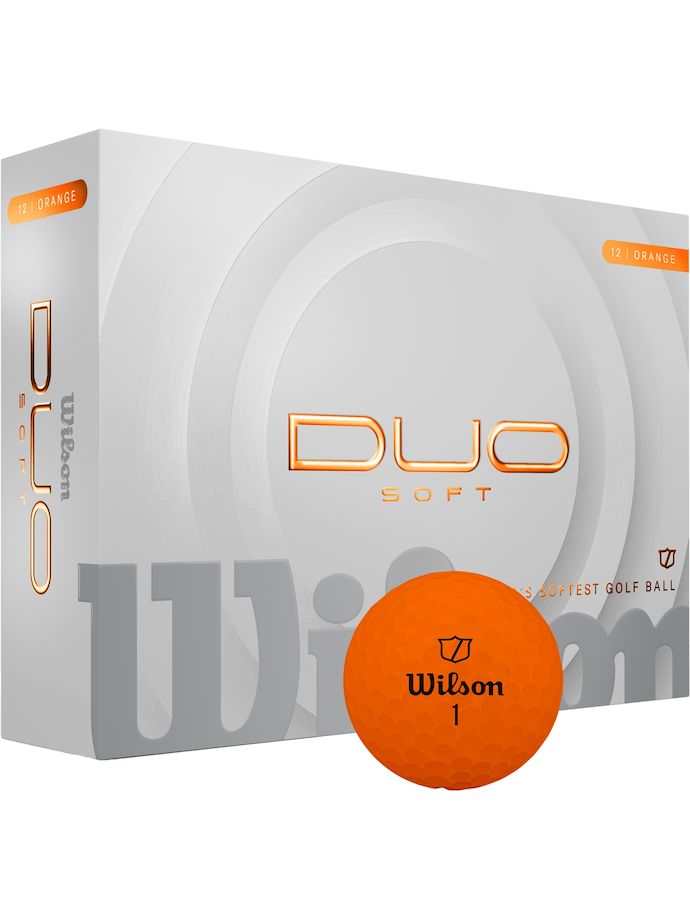 Wilson DUO Soft golfbolde, orange