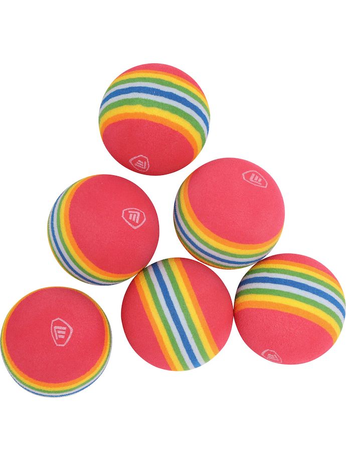 Masters Paquete de 6 pelotas de softball, multicolor