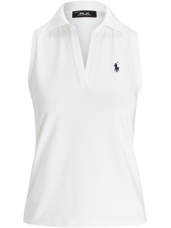 RALPH LAUREN Polo Air Tech Pique, sleeveless, white