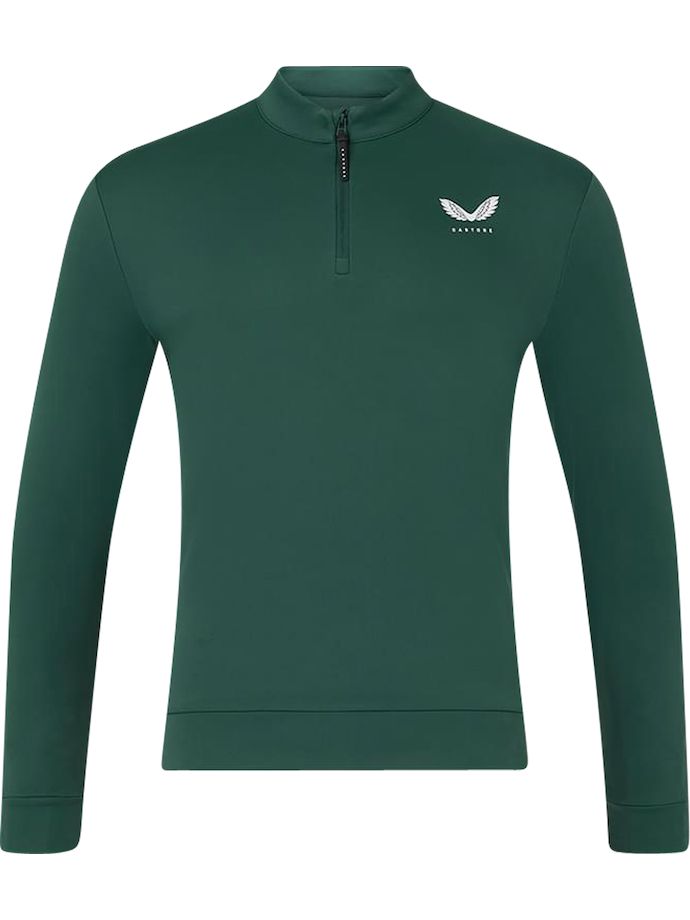 Castore Layer Klassieke 1/4 Zip, donkergroen