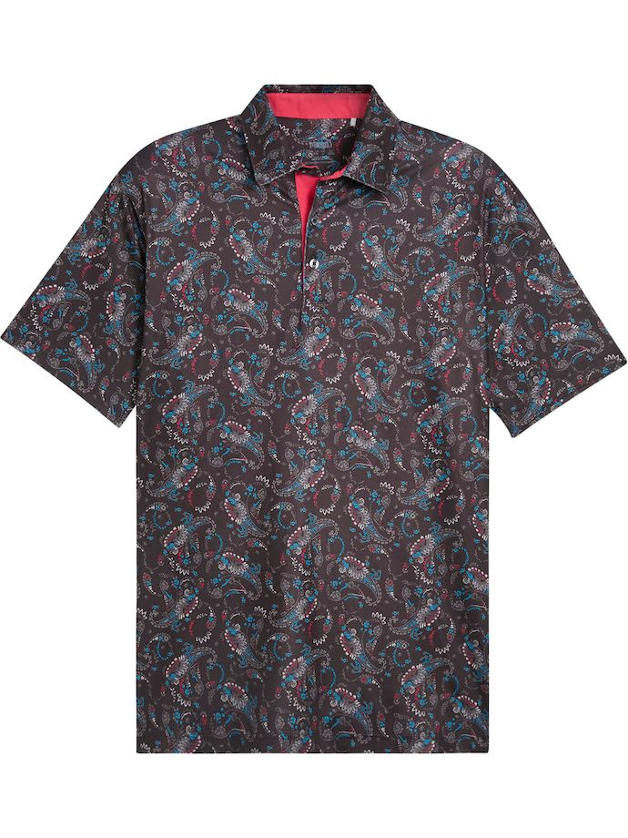 Puma Polo Cloudspun Paisley, negro/estampado