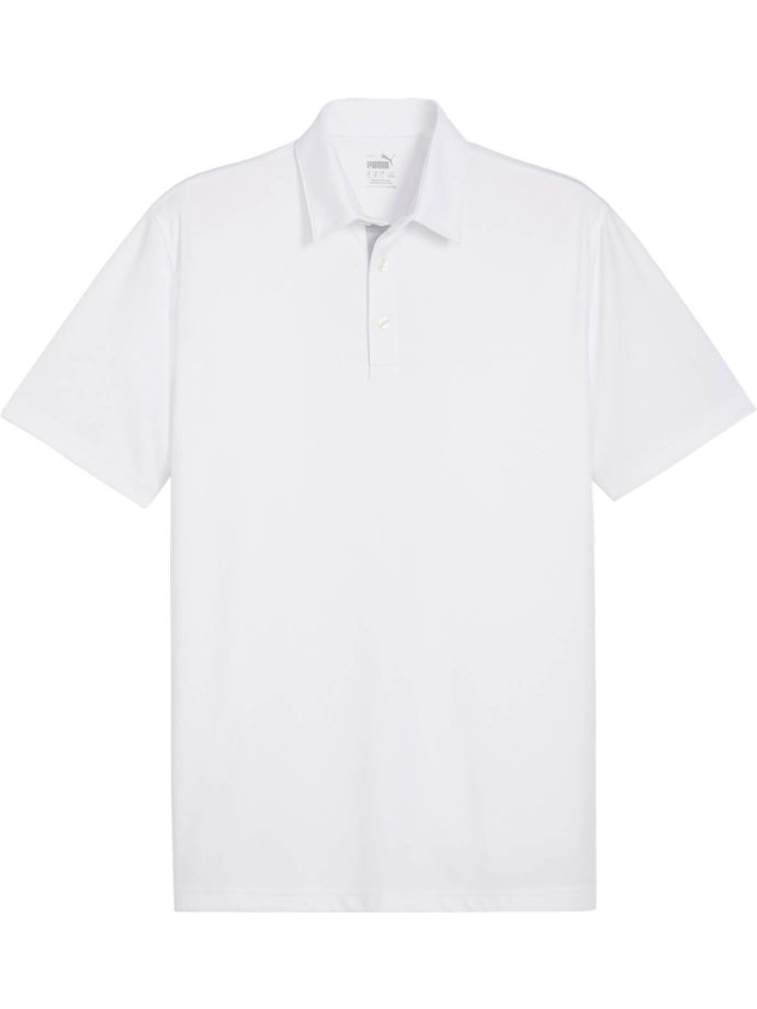 Puma Polo Pure Solid, weiß