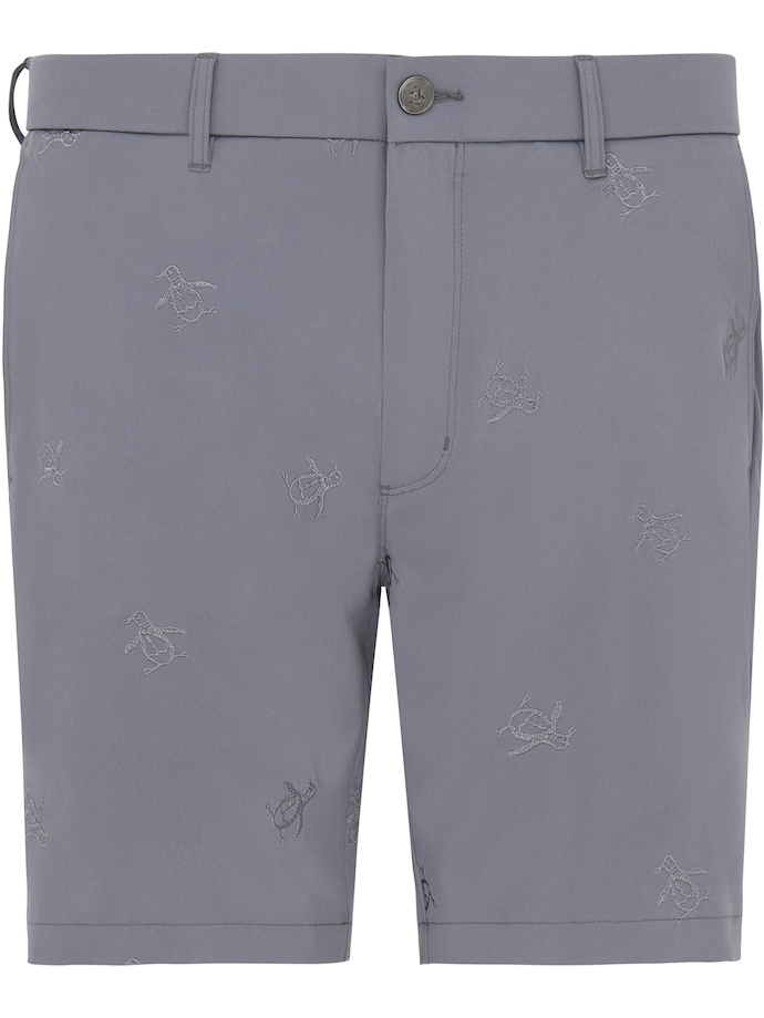 Original Penguin Shorts Space Dye Embroidered, grau