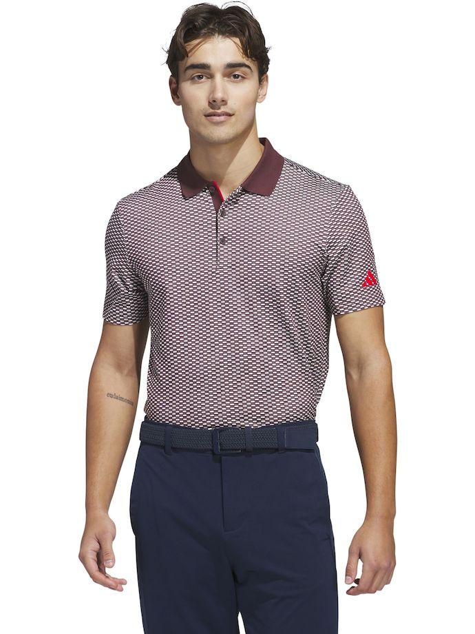 adidas Polo BTC TXR, gris/rouge